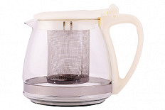 Чайник заварочный с фильтром 0,7 л бежевый TM Appetite