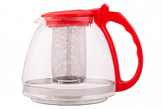 Чайник заварочный с фильтром 1,3 л красный TM Appetite