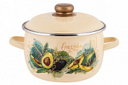 Кастрюля 4,0л сферическая Авокадо / Avocado TM Appetite