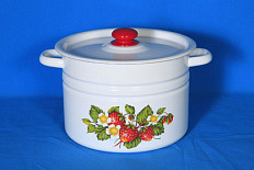 Кастрюля 8,0л цилиндрическая с рисунком