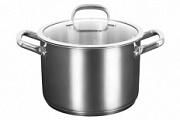 Кастрюля 7,0л стеклянная крышка Леон ТМ KUKMARA