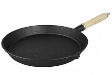 Сковорода 24 см деревянная ручка TM MY REAL IRON COOK