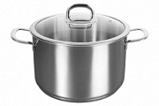 Кастрюля 8,0л стеклянная крышка Сафия ТМ KUKMARA