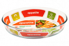 Форма овальная 30х21х6см/2,4л ТМ Appetite