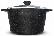 Кастрюля литая 3,0л стеклянная крышка Neva Granite ТМ NEVA
