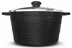 Кастрюля литая 3,0л стеклянная крышка Neva Granite ТМ NEVA